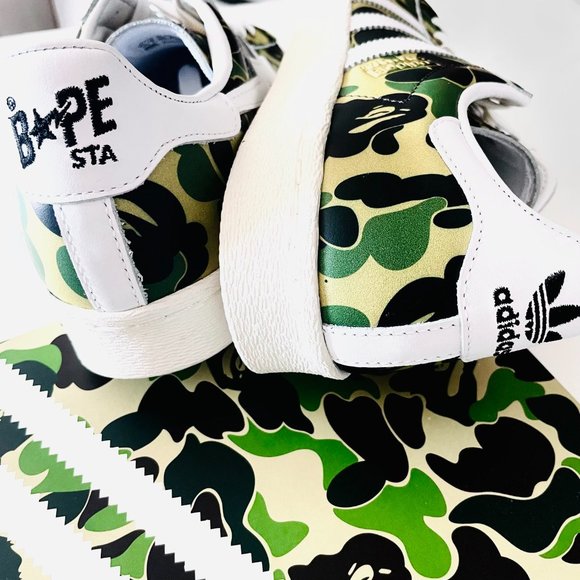 NWT adidas x BAPE Superstar ABC Camo Sneakers - Picture 3 of 7